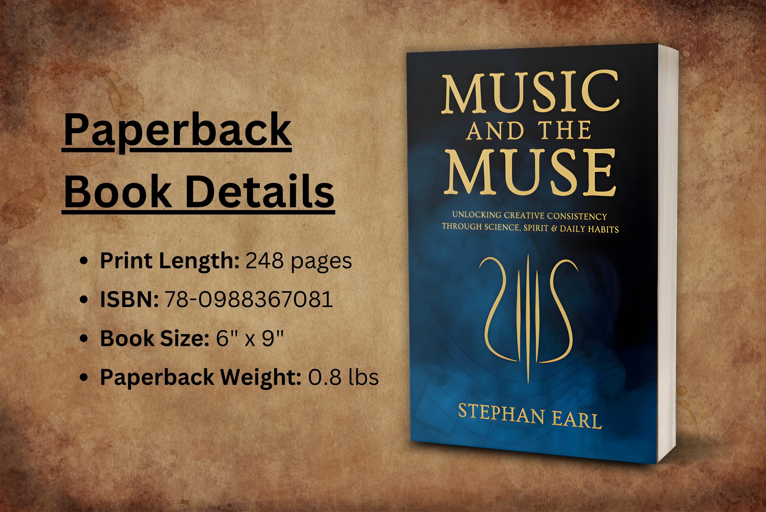 Paperback book details for Music and the Muse by Stephan Earl Author