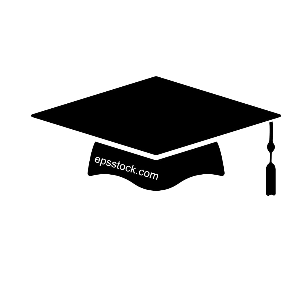 Graduation cap symbol