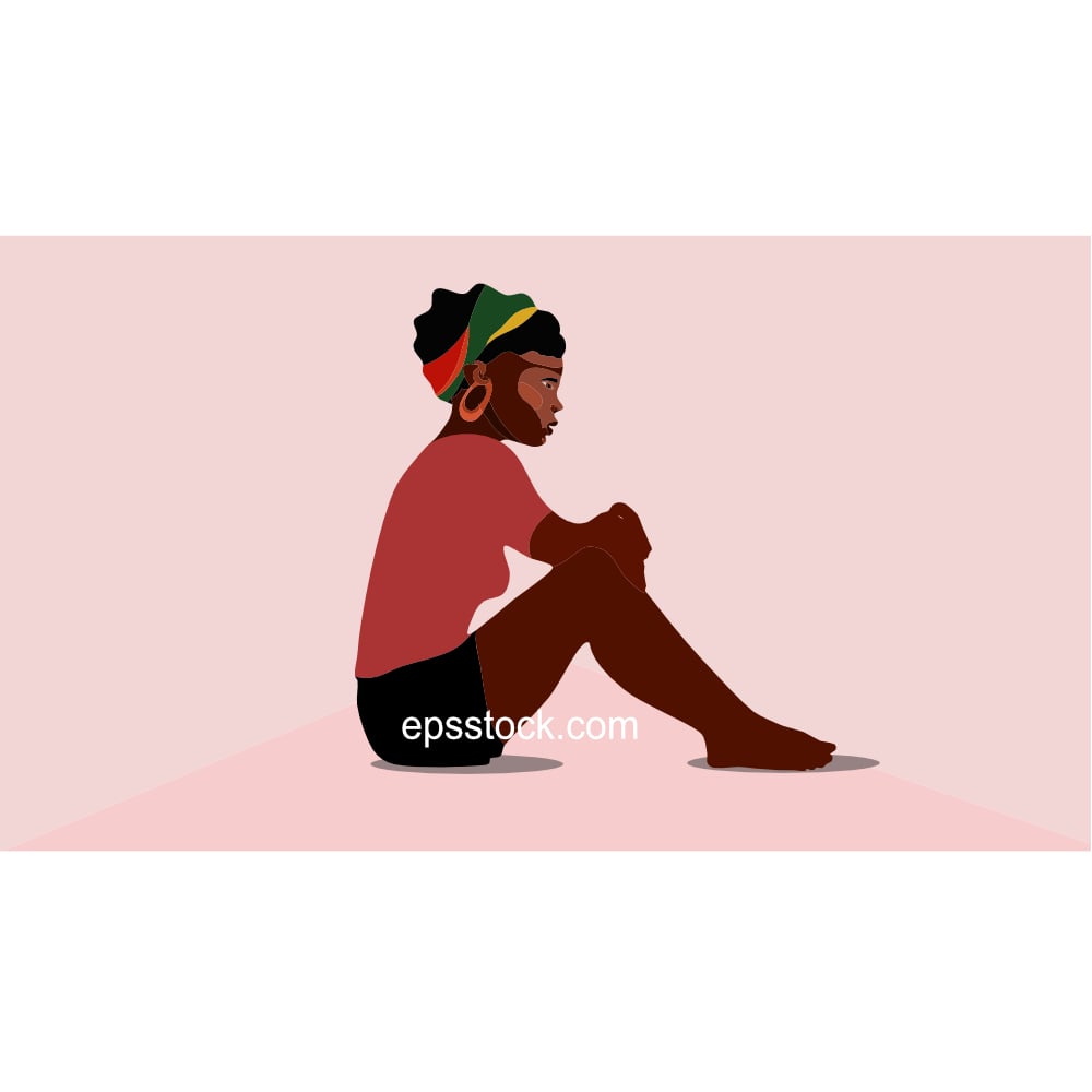 Stress of African woman due to finances