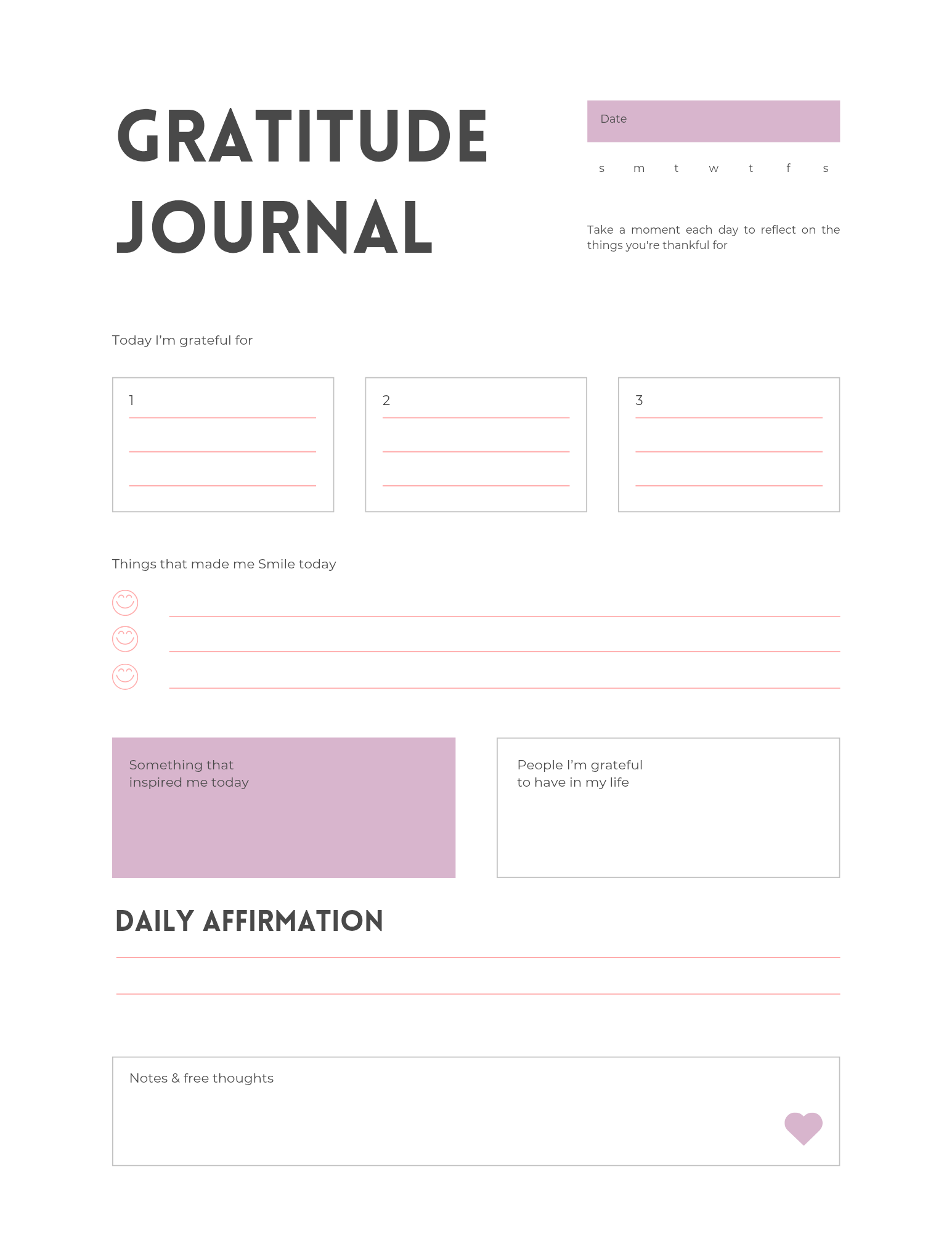 Digital Printable Gratitude Journal - Payhip