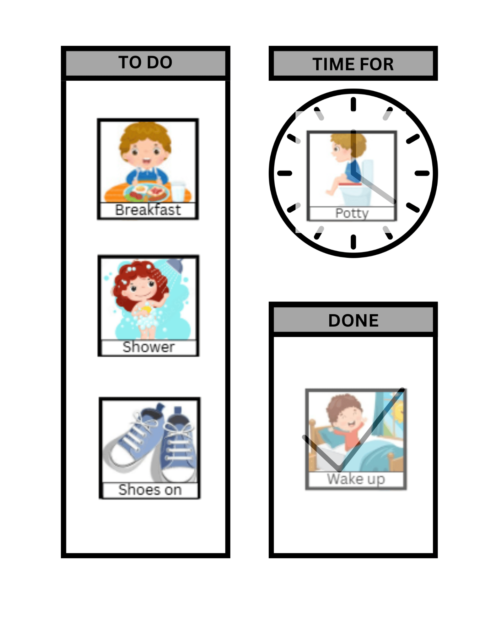 Ready Made Visual Schedule - Payhip