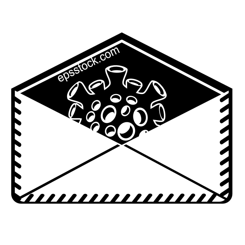 email virus emblem