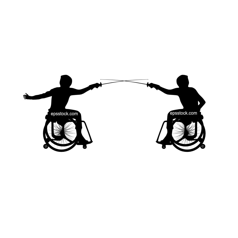 Disabled young people fencing