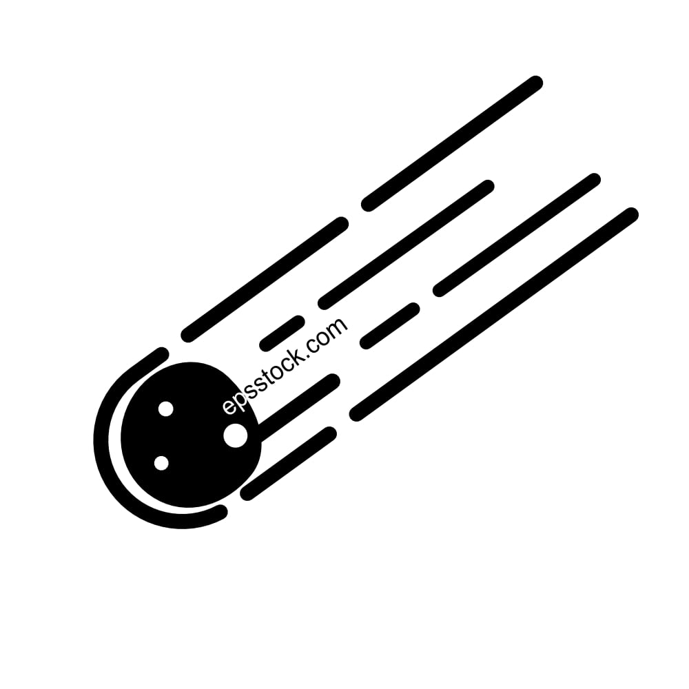 Flying meteor emblem