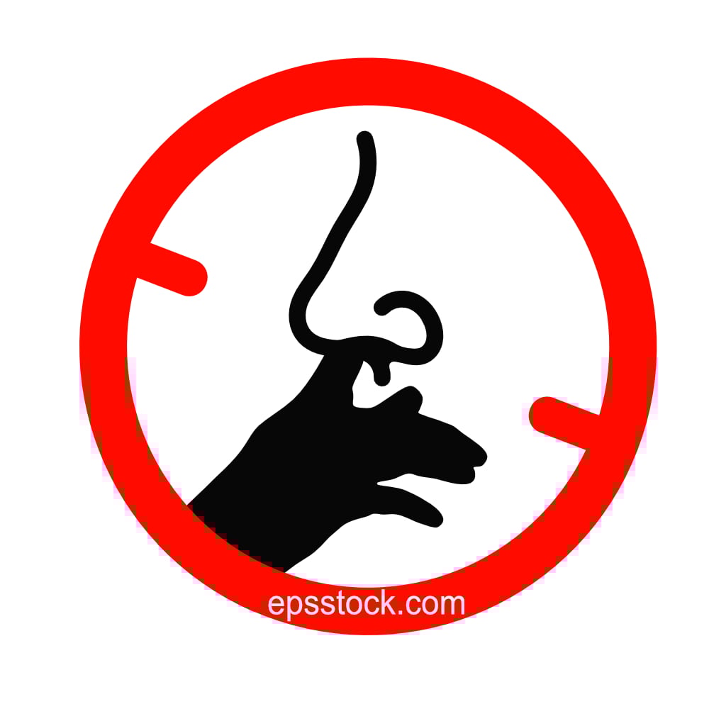 sign , do not pick nose