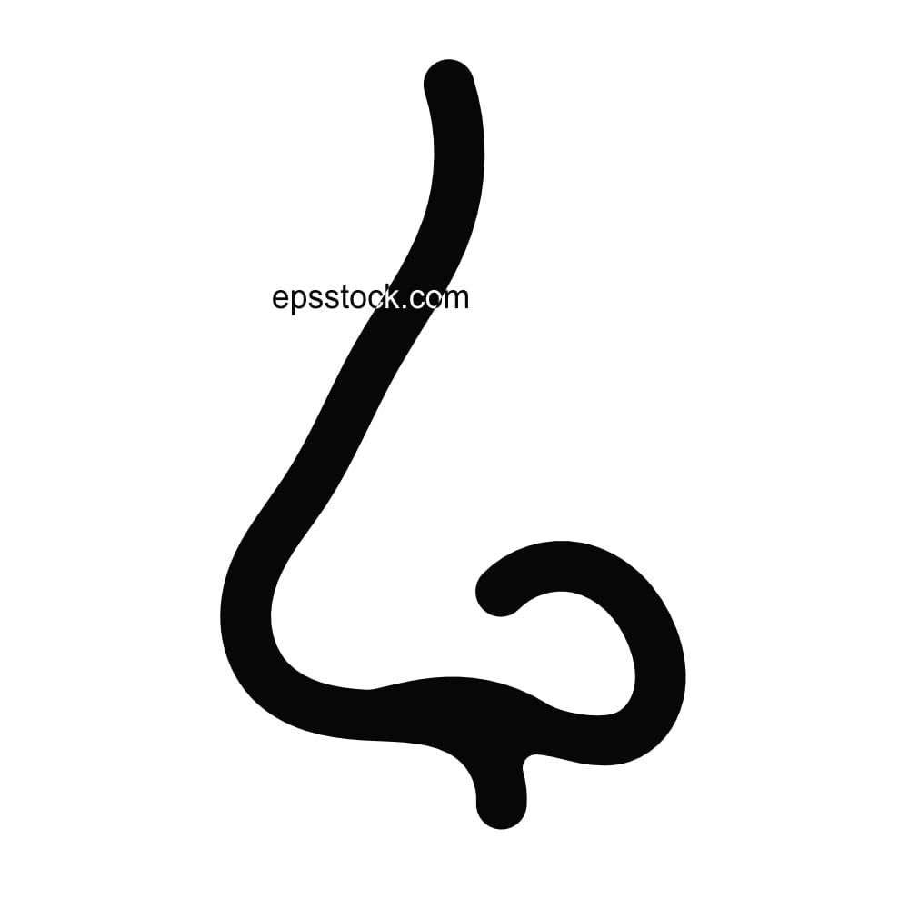 Human nose emblem, profile