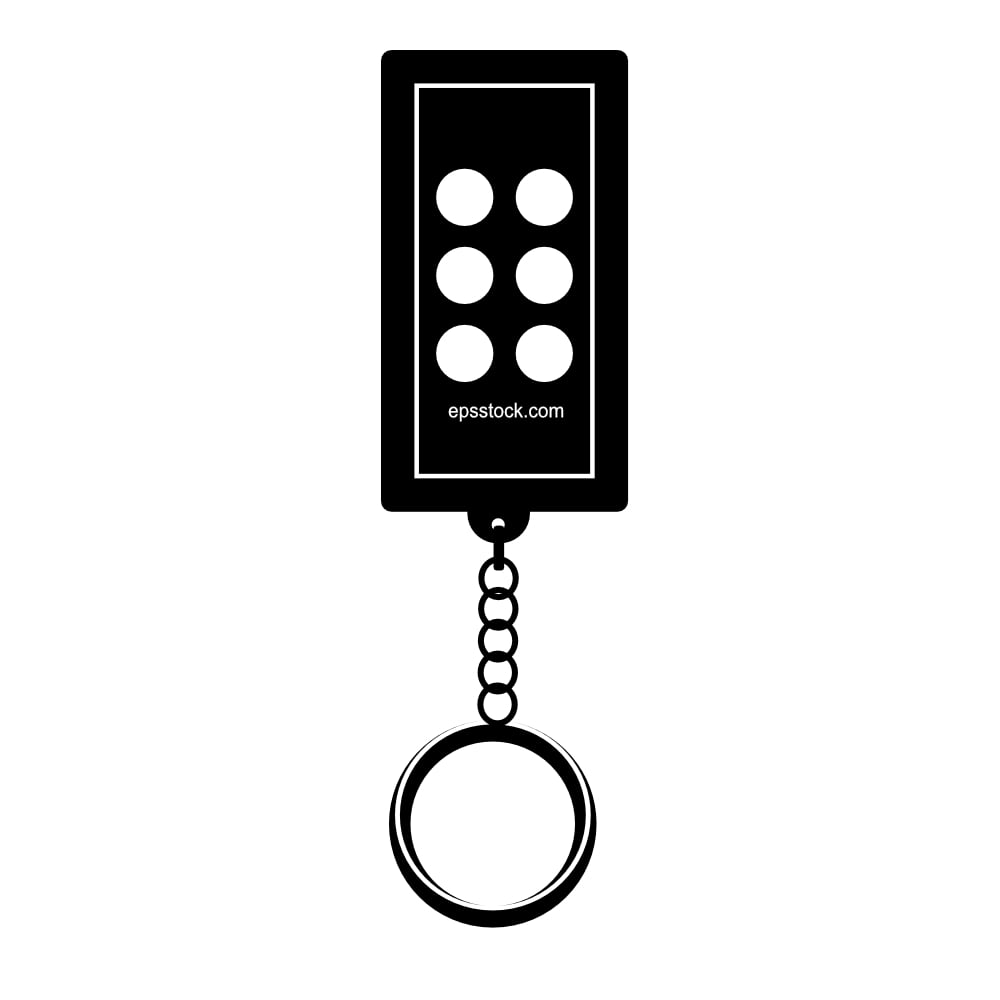 Remote controller with chain
