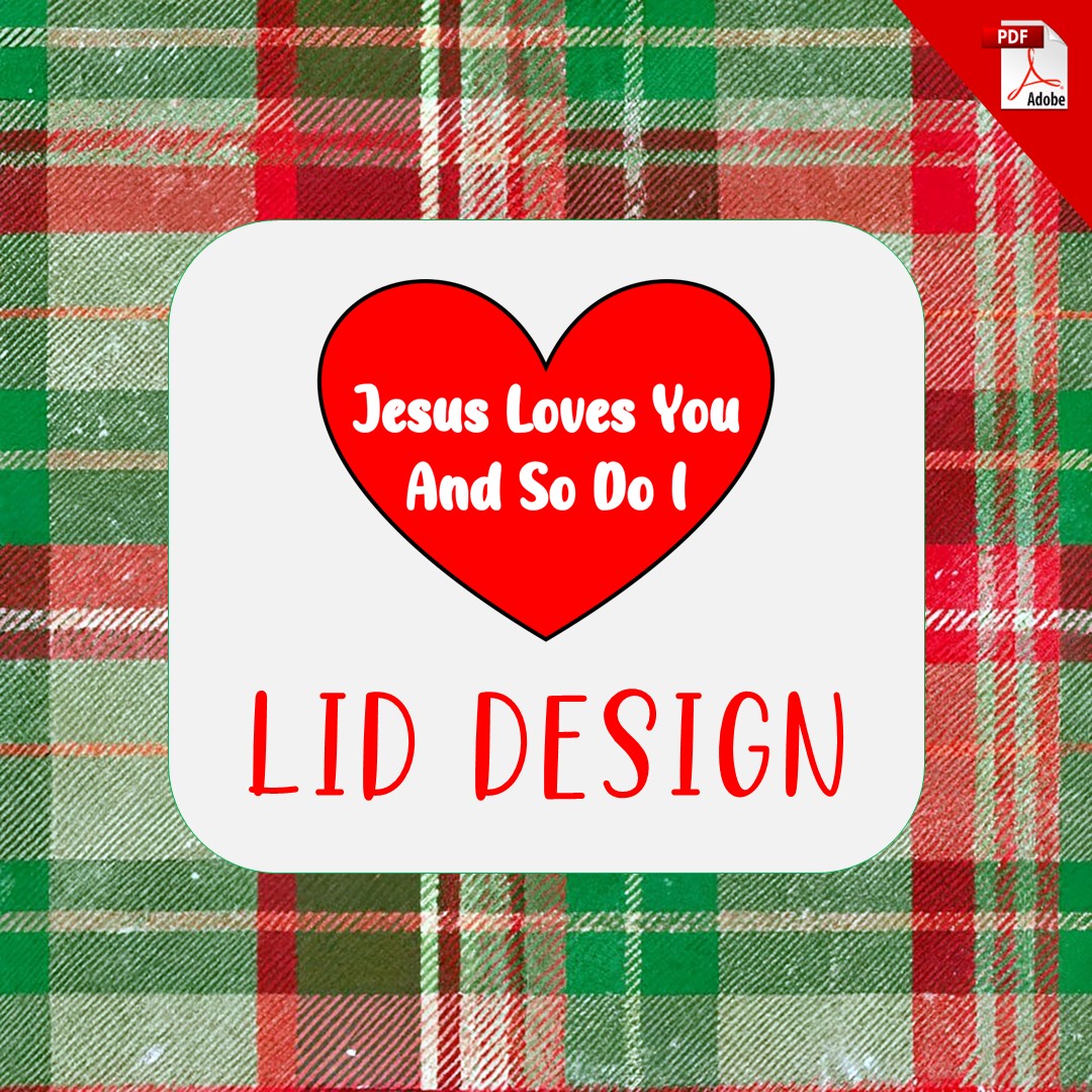 Jesus Loves You Shoebox Lid Design (Free PDF Download)