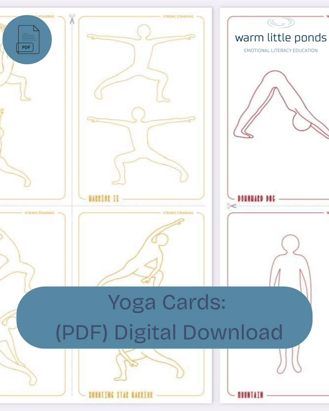 Printable Yoga Cards for Kids | Classroom & Home Use (A6) - Payhip