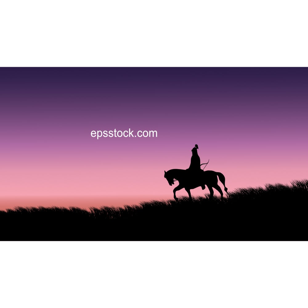 Mongolian soldier on horseback