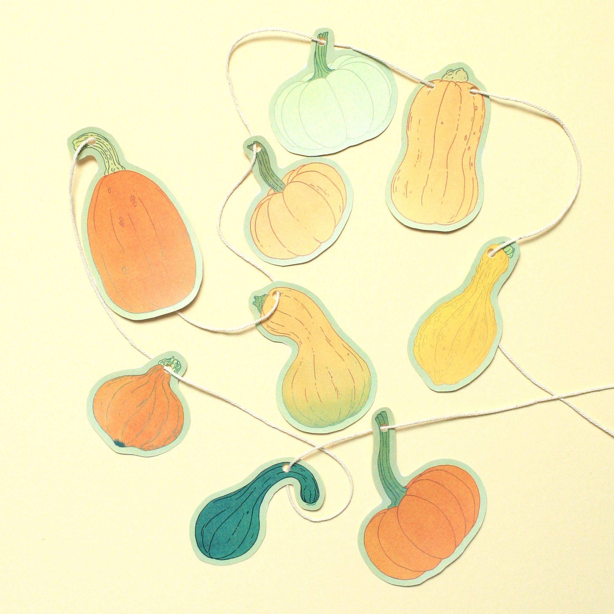 Printable Pumpkin garland - Payhip