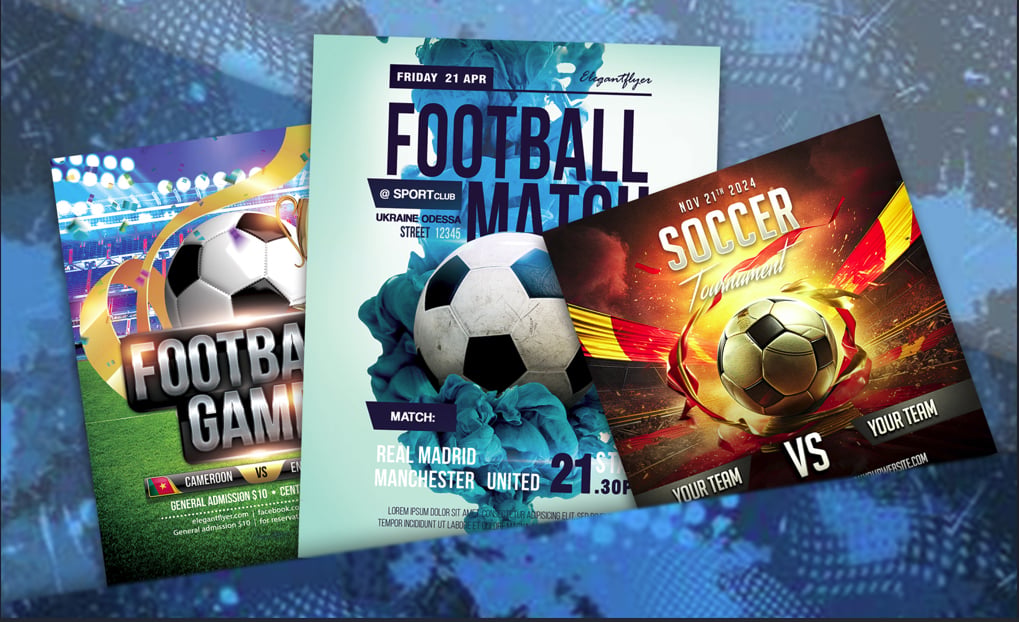 Adobe photoshop sports template - free download