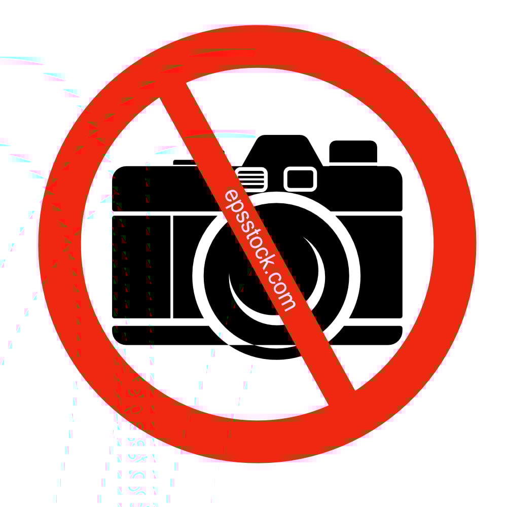 No Photos Or Video Allowed Sign