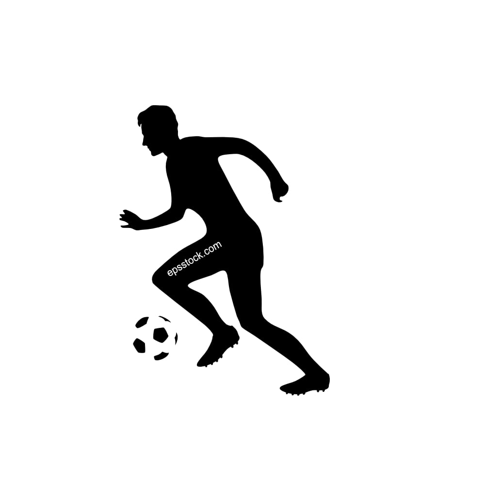 soccer player with ball