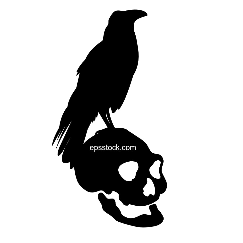 Raven on Skull, emblem