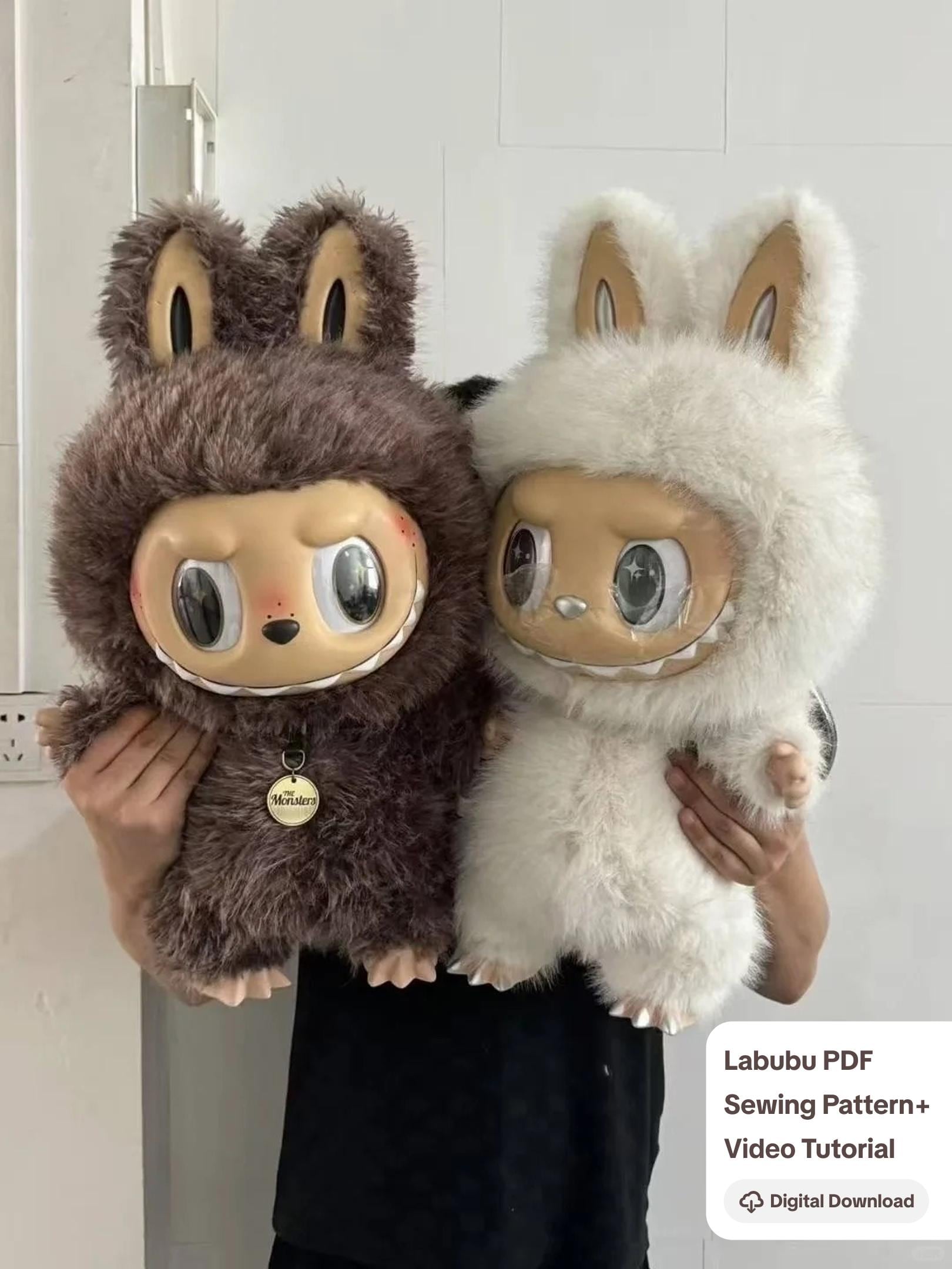 Labubu Posse 58cm Zimomo Sewing Pattern 50min Video Tutorial, Labubu Sewing Pattern ...