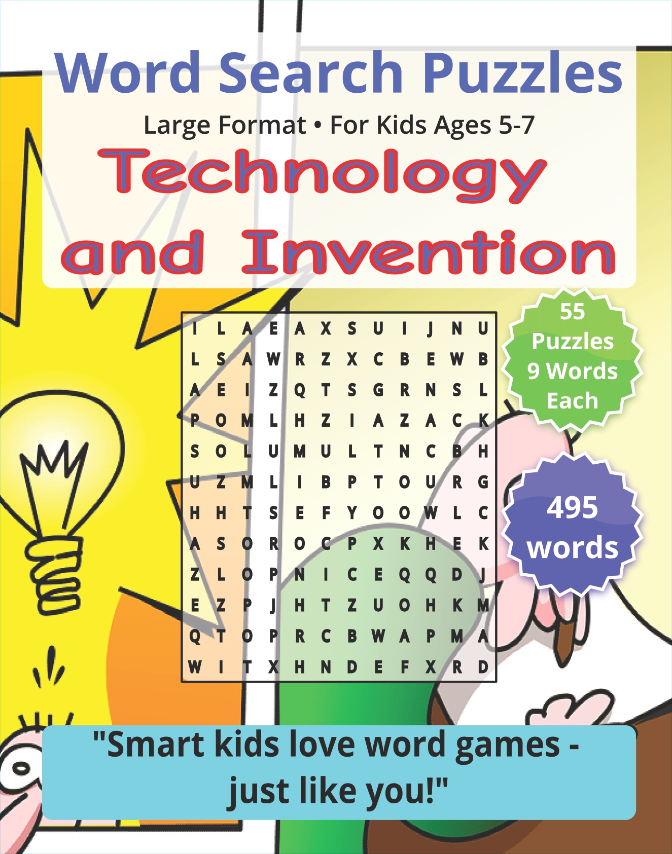 Technology and Invention: Word Search Puzzle for Kids Ages 5-7 ...