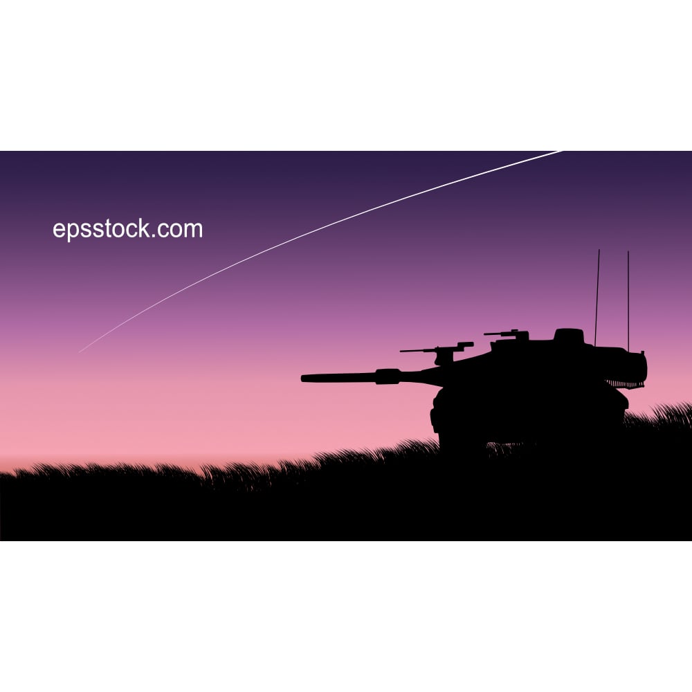 battlefield with tanks