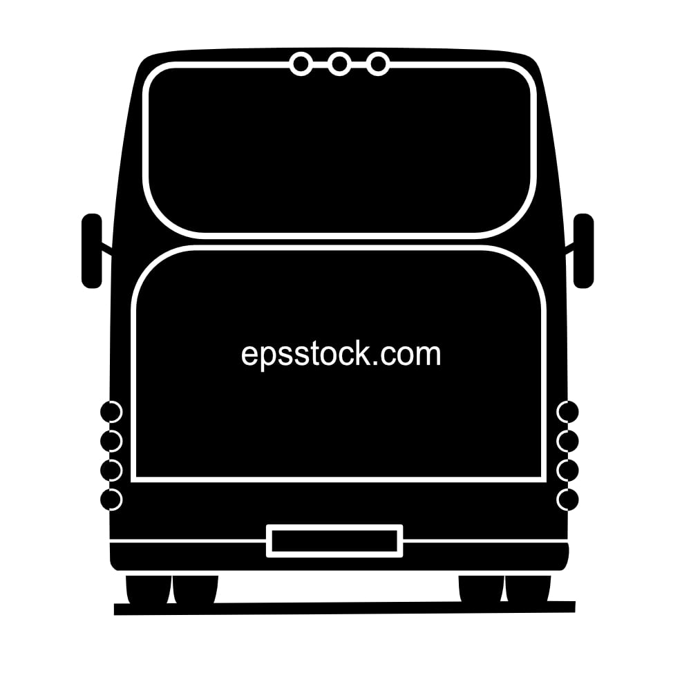 back view of a bus