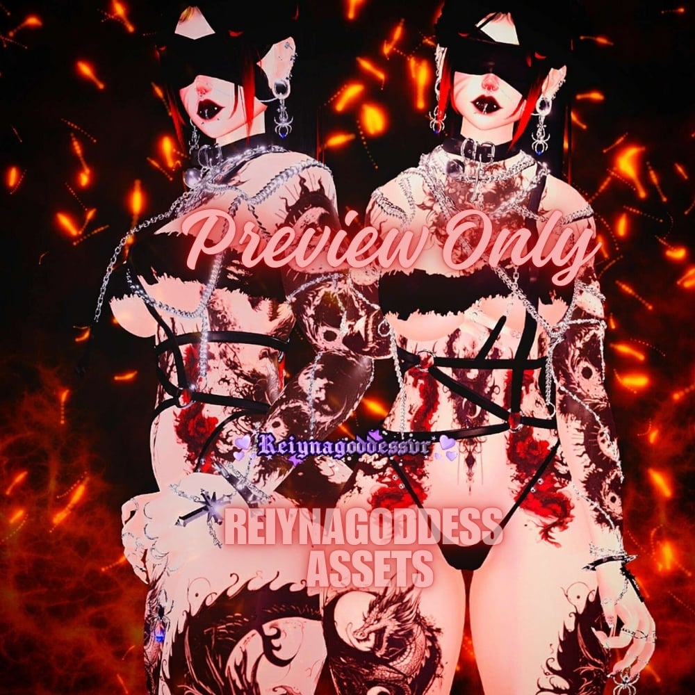 "Eternal Dragon Flames" [Hazie Base] Vrchat Texture