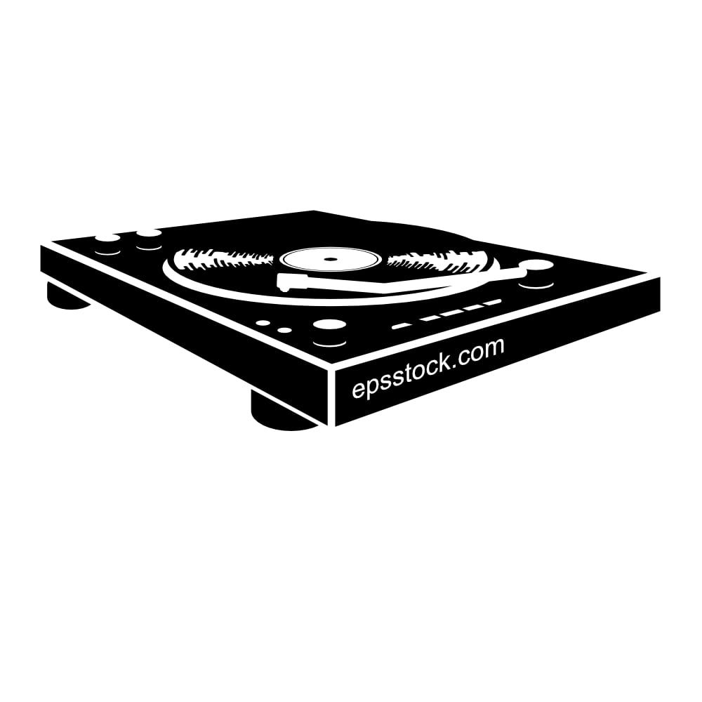 musical turntable emblem