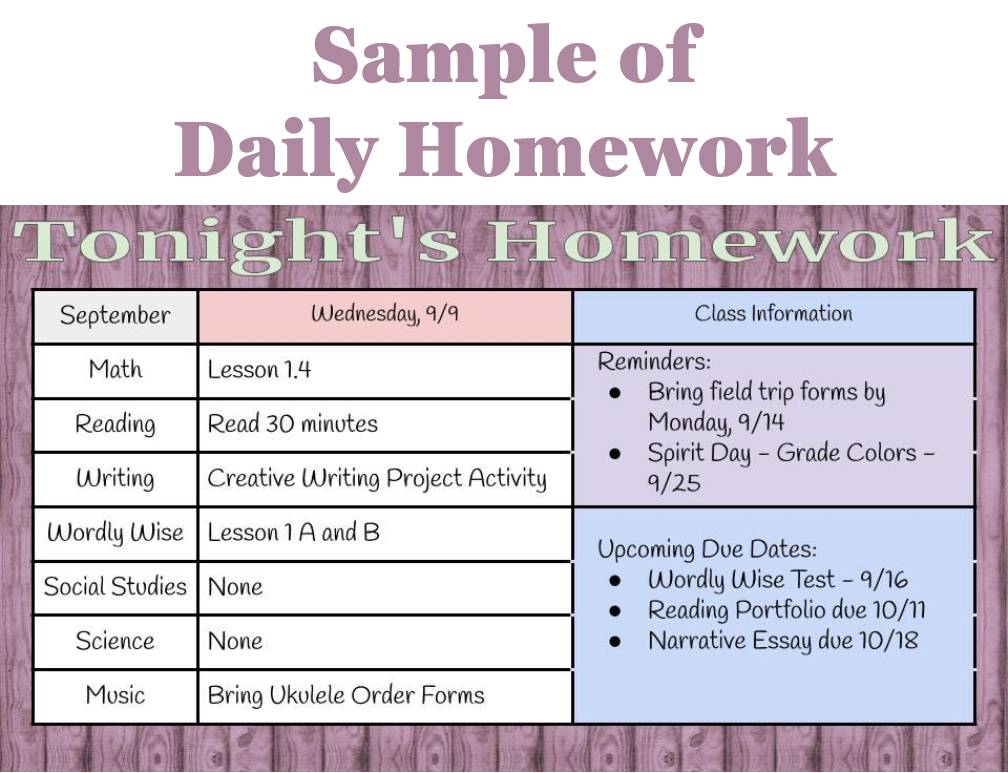 Digital Homework Calendars for Daily, Weekly, and Monthly Schedules