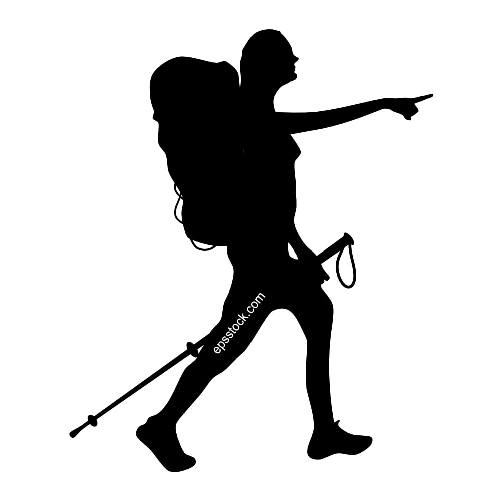 trekking woman