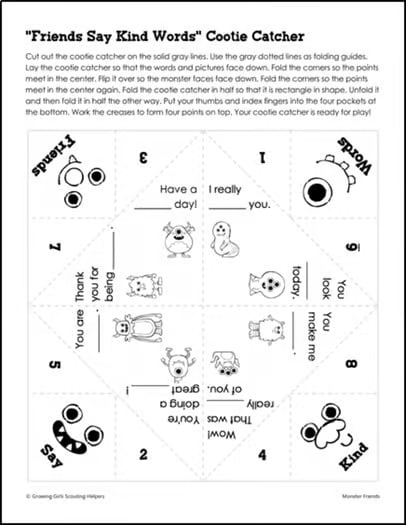 Monster Friends - Girl Scout Brownies - "Making Friends" Pack - All 5 Steps!
