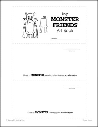Monster Friends - Girl Scout Brownies - "Making Friends" Pack - All 5 Steps!
