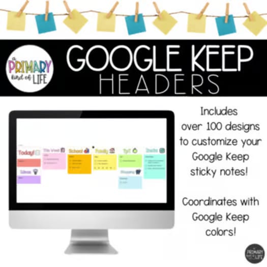 Google Keep Headers