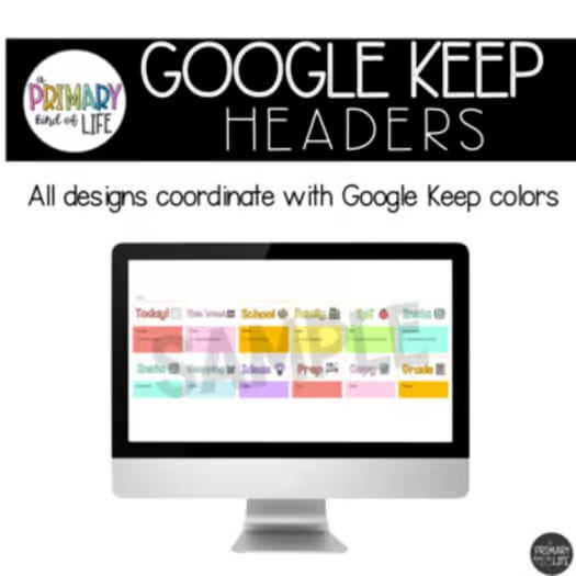 Google Keep Headers