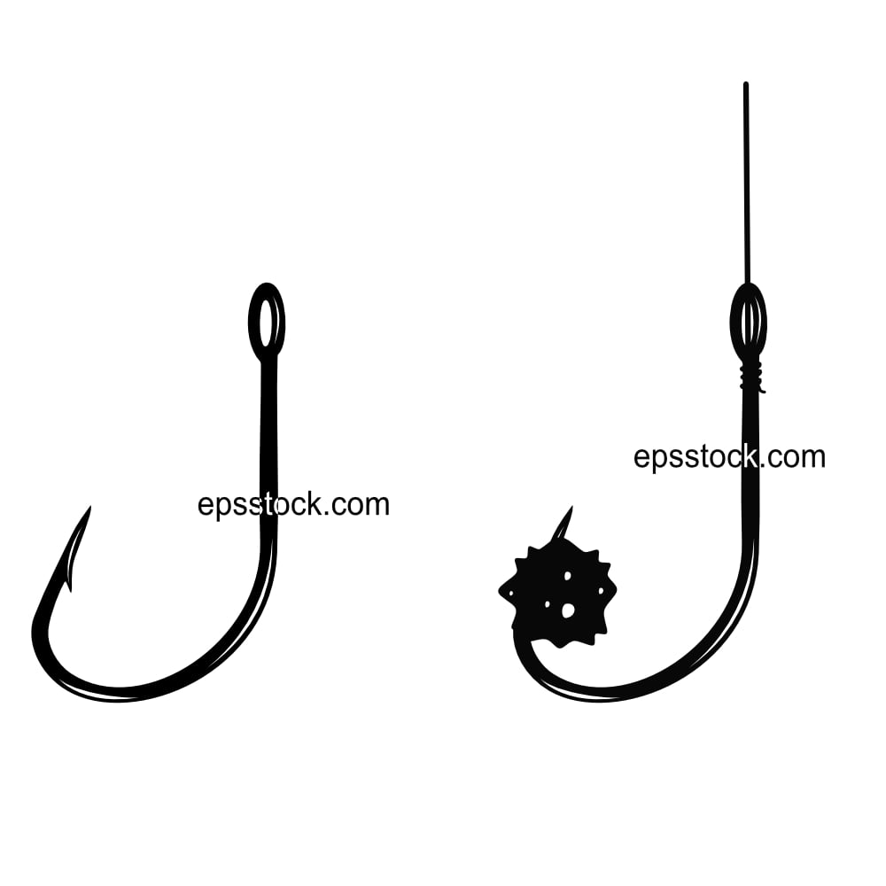 Fishing hook emblem