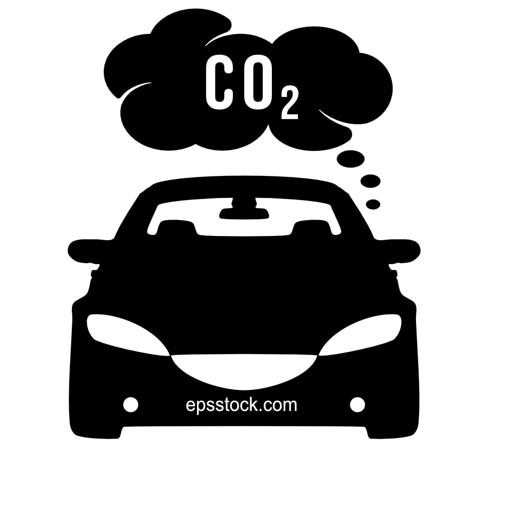 Car CO2 exhaust