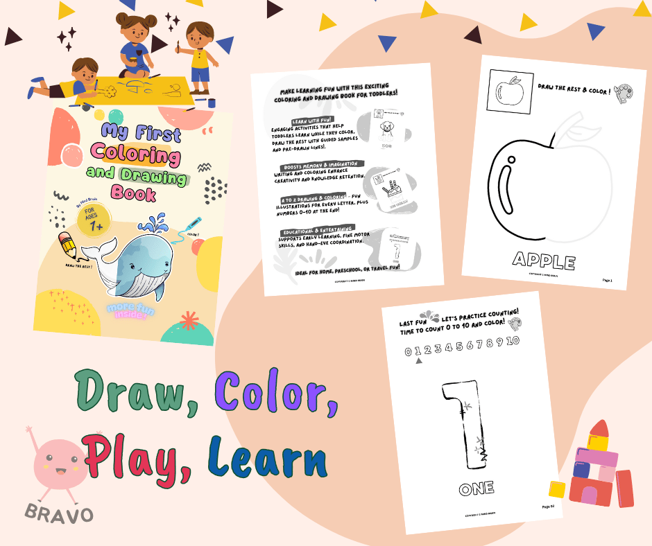 My first coloring book for toddlers Mind Brain