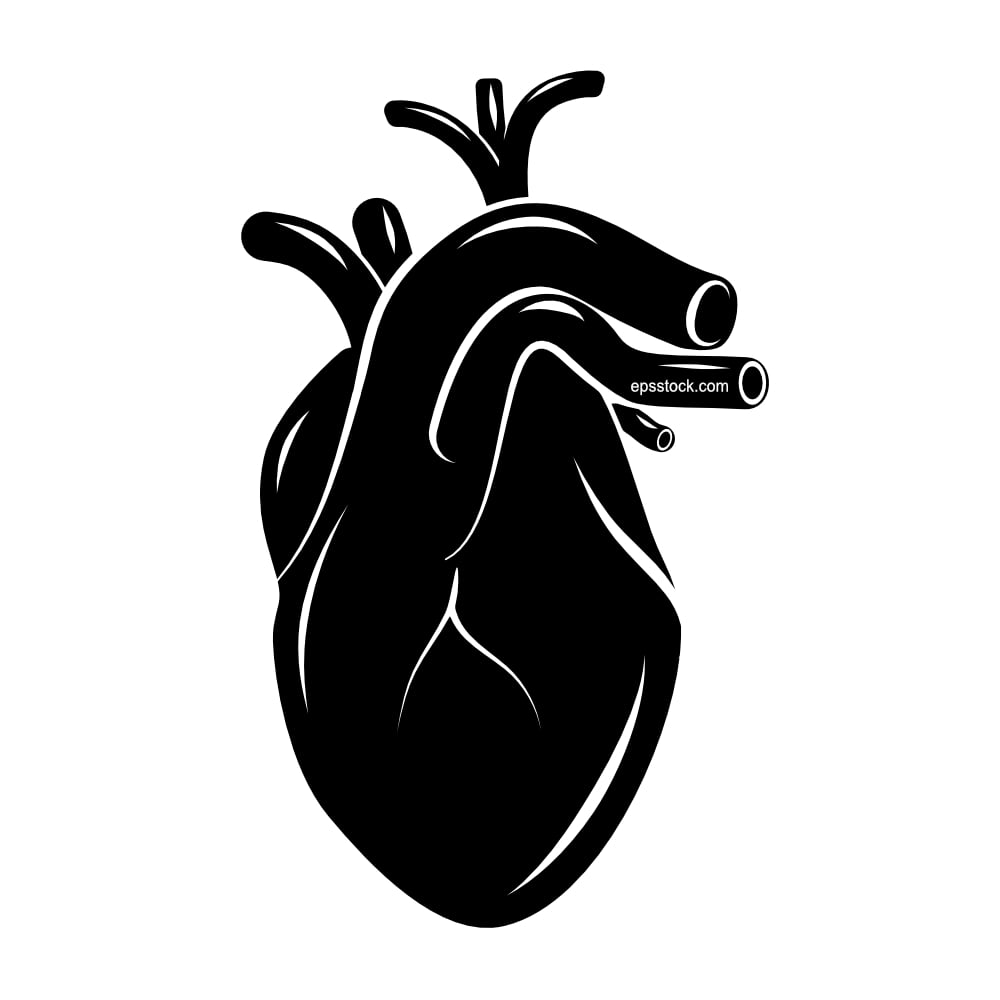 heart isometric emblem