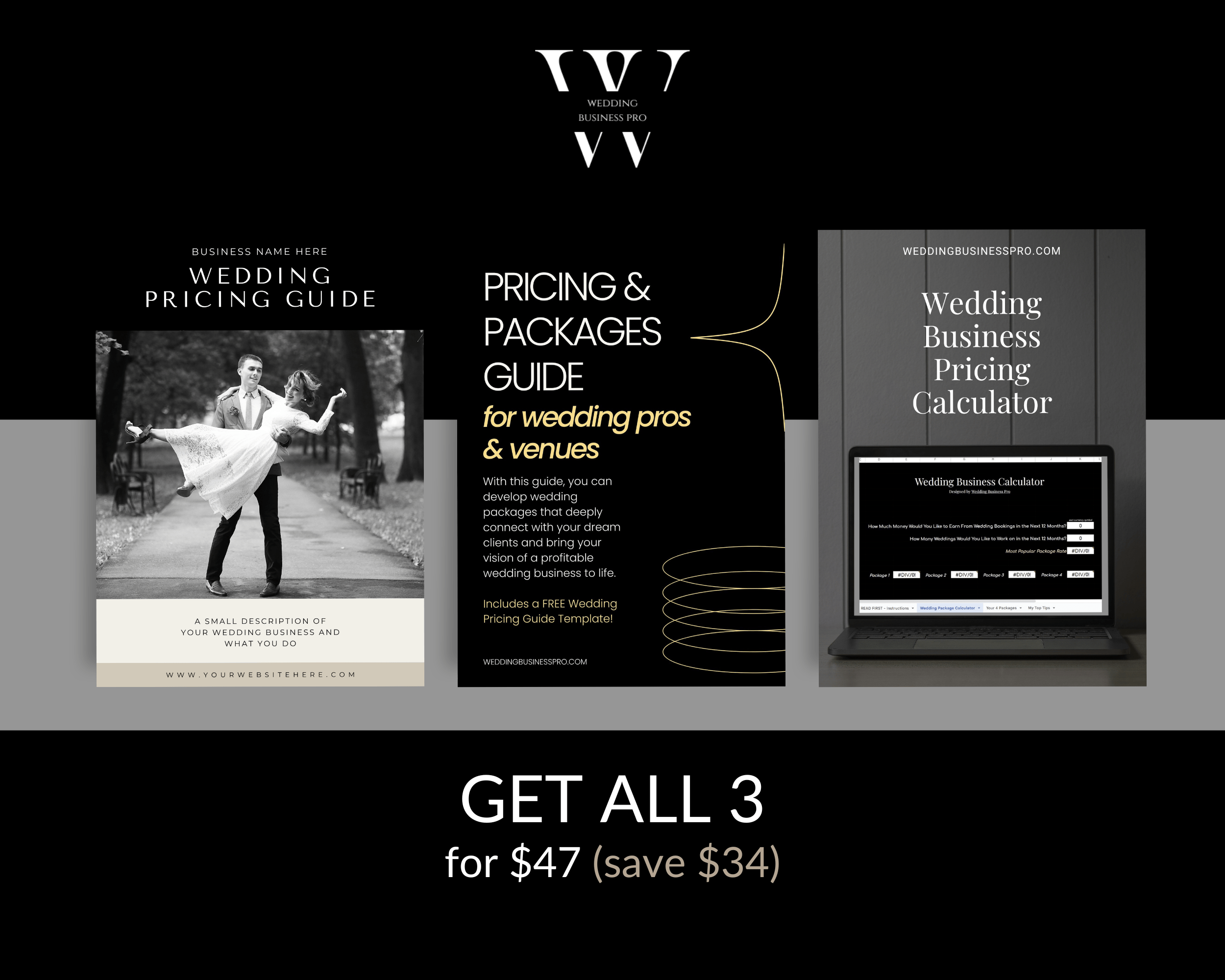 Pricing & Packages Bundle for Wedding Photographers - Payhip