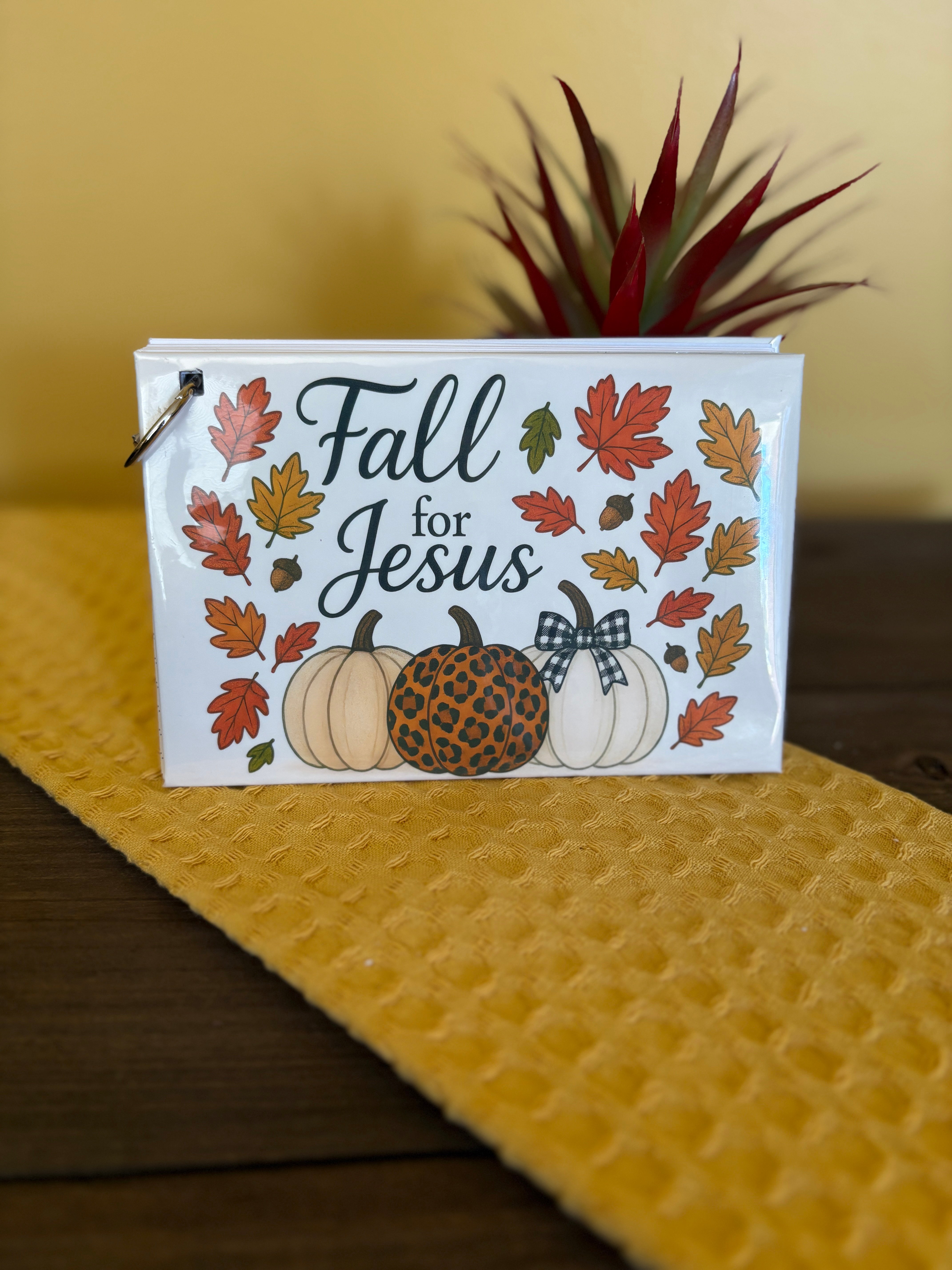 Fall For Jesis Fall for Jesus Notecard Set – Christian Fall Stationery (4×6, 60 Lined ...