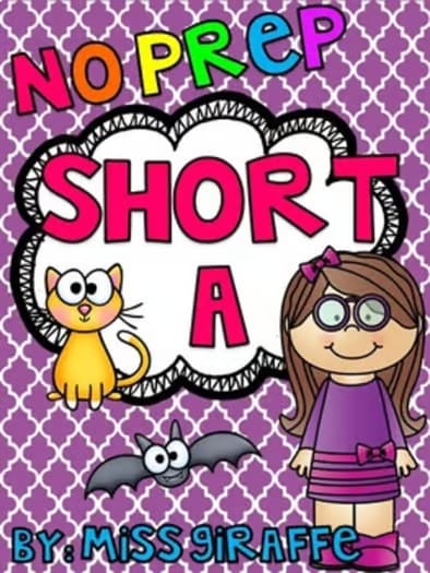 Short A Worksheets and Activities NO PREP Phonics Short Vowel Worksheets