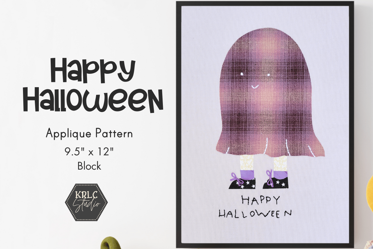 Happy Halloween - Applique Pattern - KRLC Studio Cover