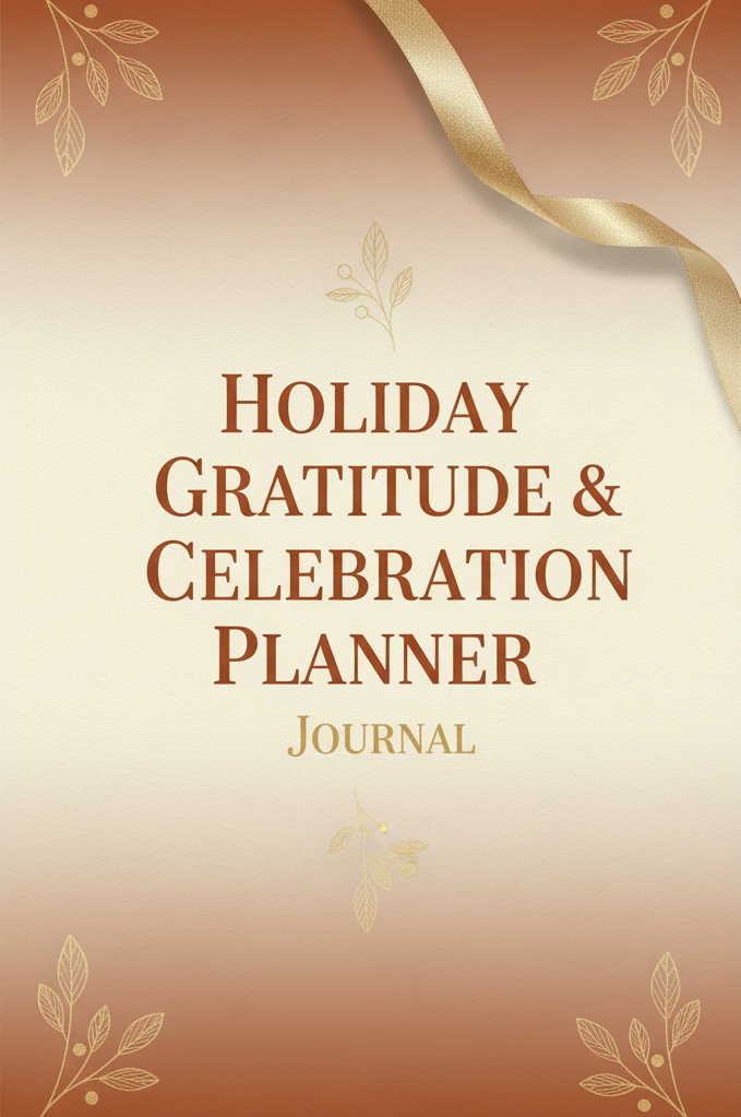 A cozy, mindful printable planner designed to help you celebrate Thanksgiving with gratitude, calm, and love. Plan your family dinner, record precious memories, and reflect on your blessings — all in one beautifully designed journal.