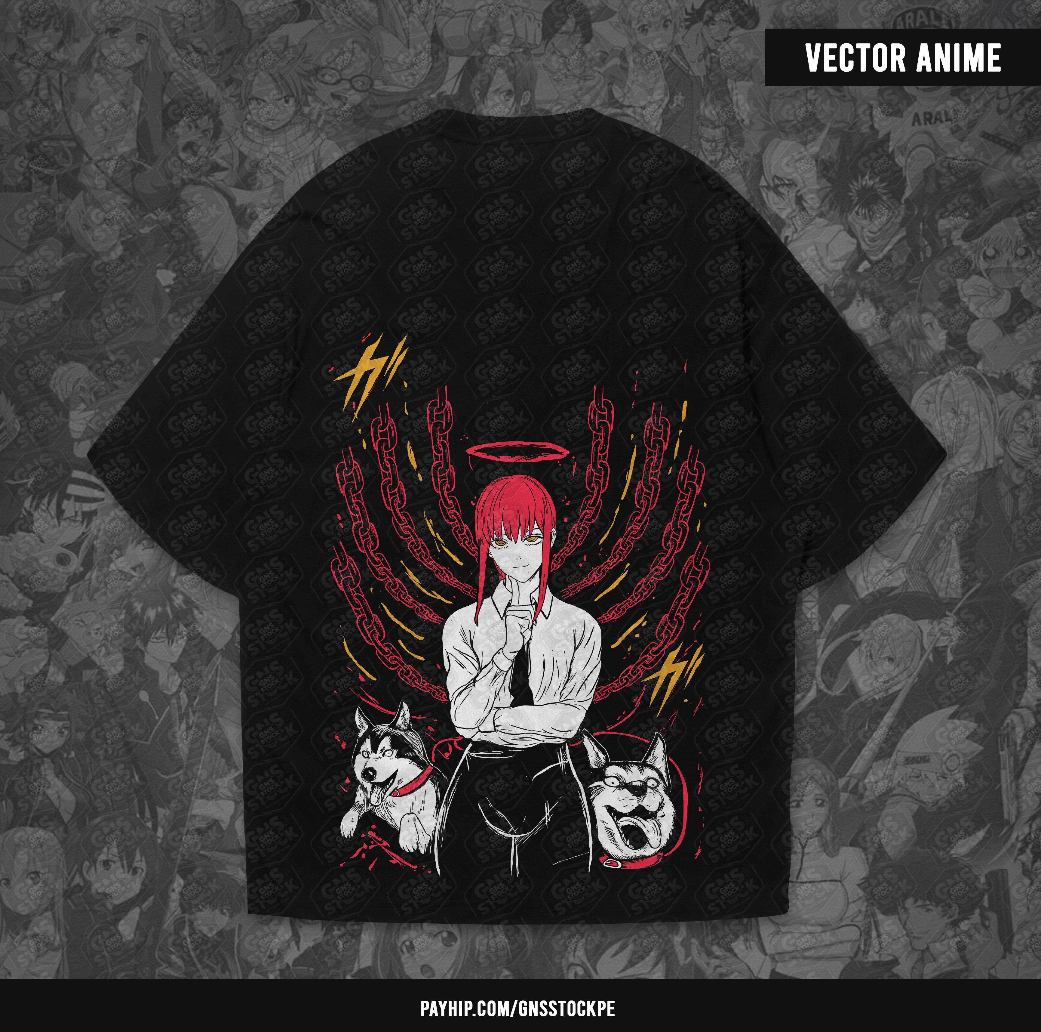 Makima Vector Anime Vector β Makima | Chainsaw Man | Design for DTF, Sublimation, T ...