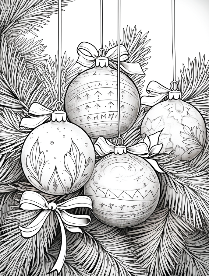 200+ Calm & Joyful Christmas Coloring Designs