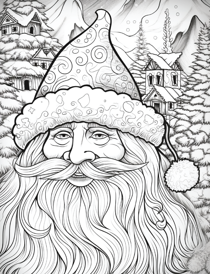 200+ Calm & Joyful Christmas Coloring Designs