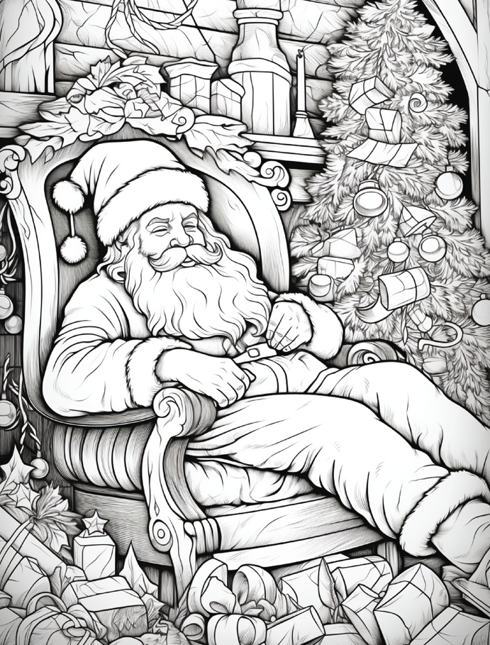 200+ Calm & Joyful Christmas Coloring Designs