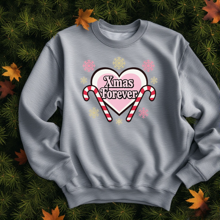 Xmas forever Pink Candy Heart Design