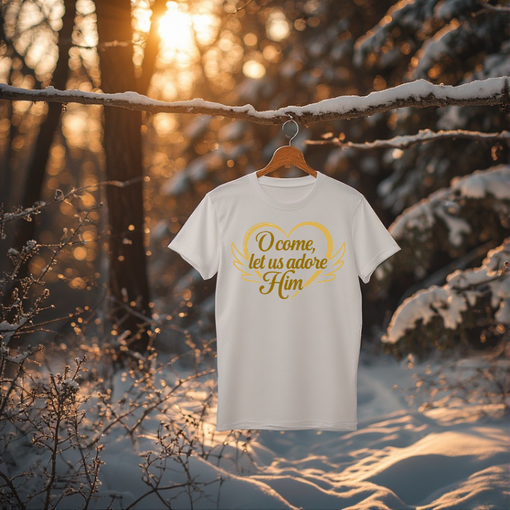 Christmas Golden Heart - Oh Come Let Us Adore Him