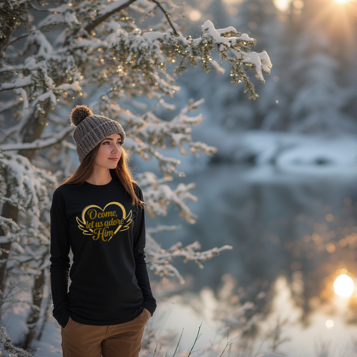 Christmas Golden Heart - Oh Come Let Us Adore Him