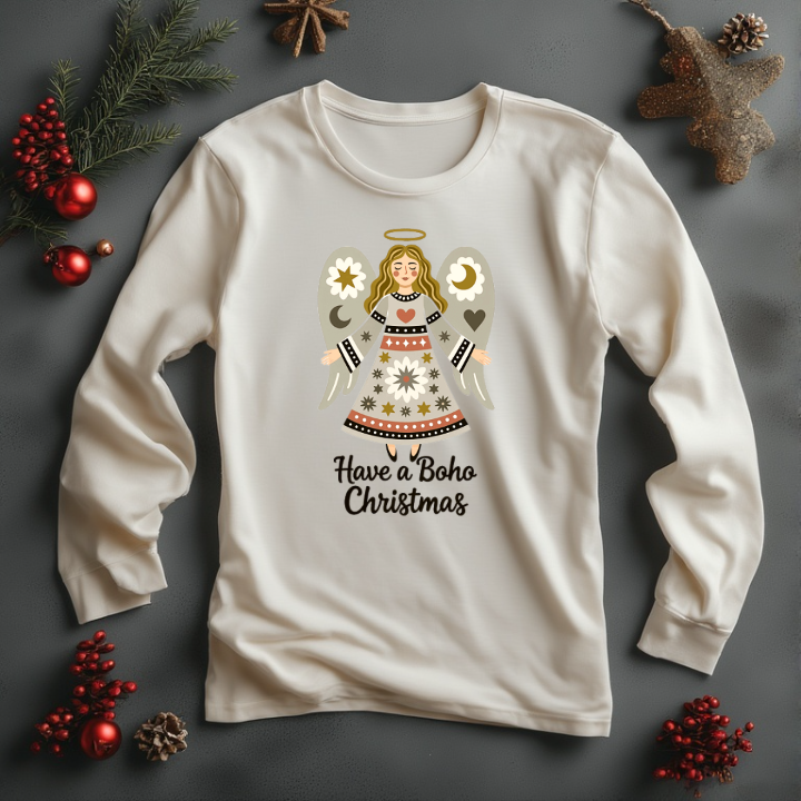 Have a Boho Christmas - Angel And Heart design