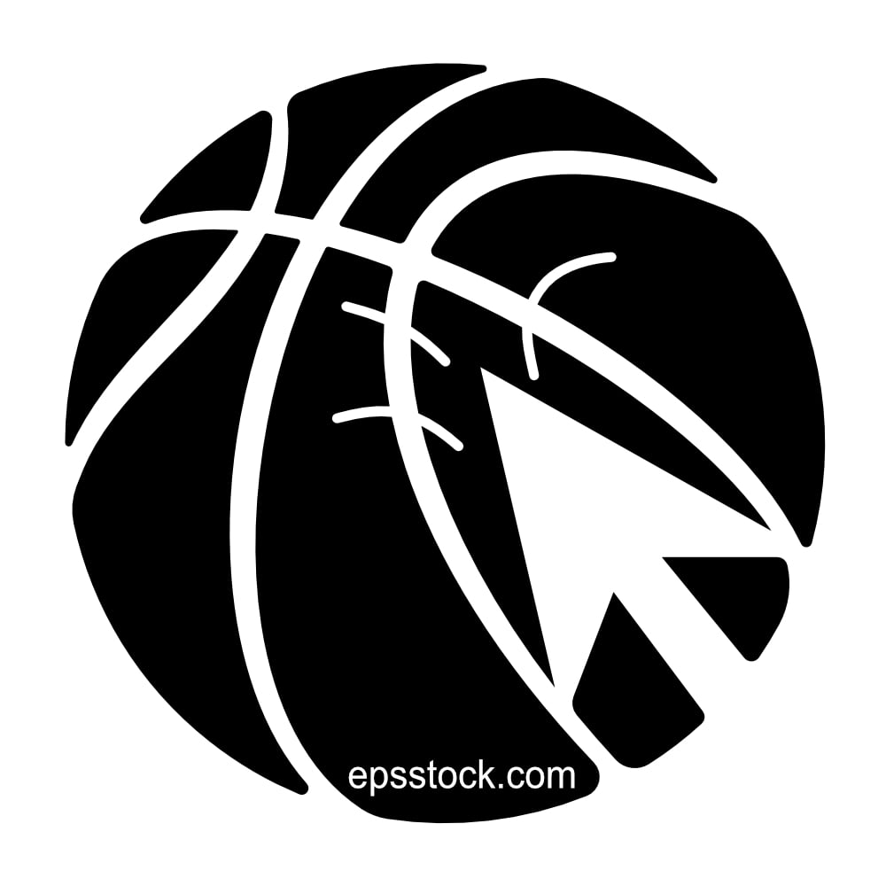 Online basketball betting symbol