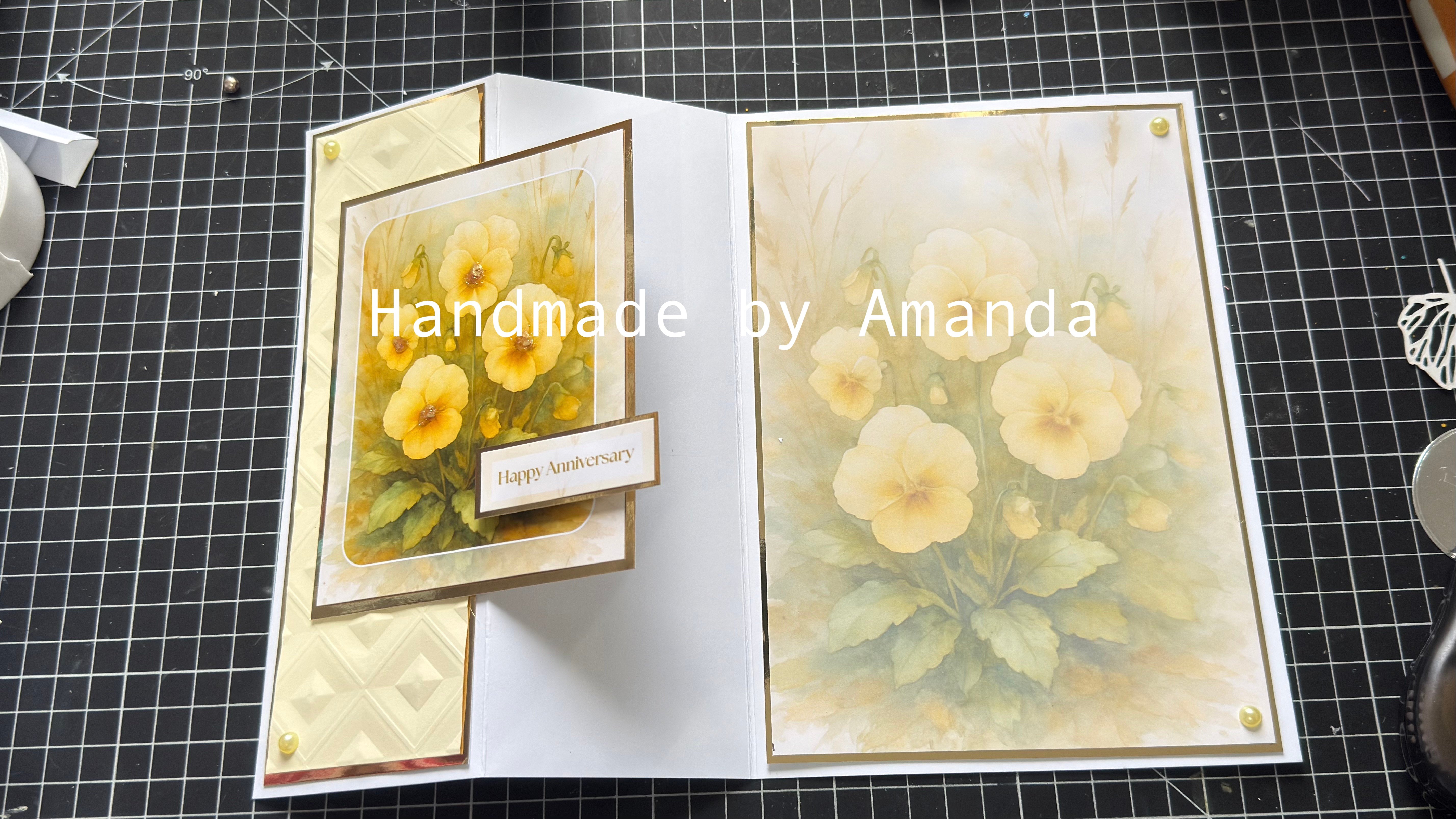 Pansy Card Tutorial – Step-by-Step Z-fold Card Guide with video and ...